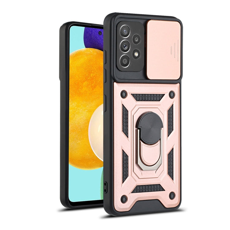 For Samsung Galaxy A52 Sliding Camera Cover Design TPU+PC Protective Case