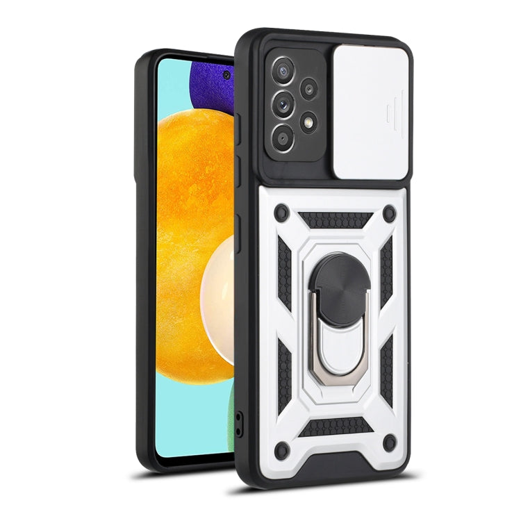 For Samsung Galaxy A52 Sliding Camera Cover Design TPU+PC Protective Case