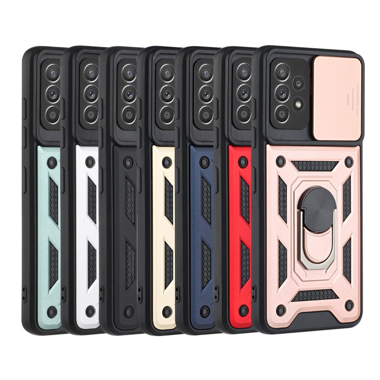 For Samsung Galaxy A52 Sliding Camera Cover Design TPU+PC Protective Case