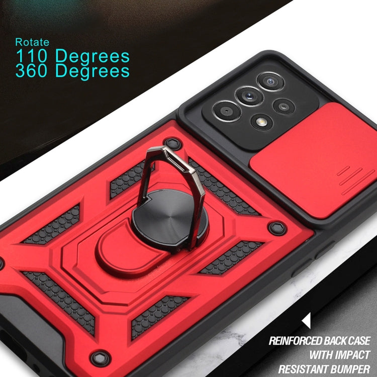 For Samsung Galaxy A52 Sliding Camera Cover Design TPU+PC Protective Case