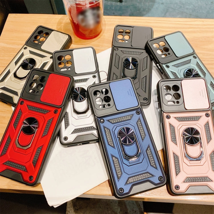 For Motorola Moto G100 Sliding Camera Cover Design TPU+PC Protective Case