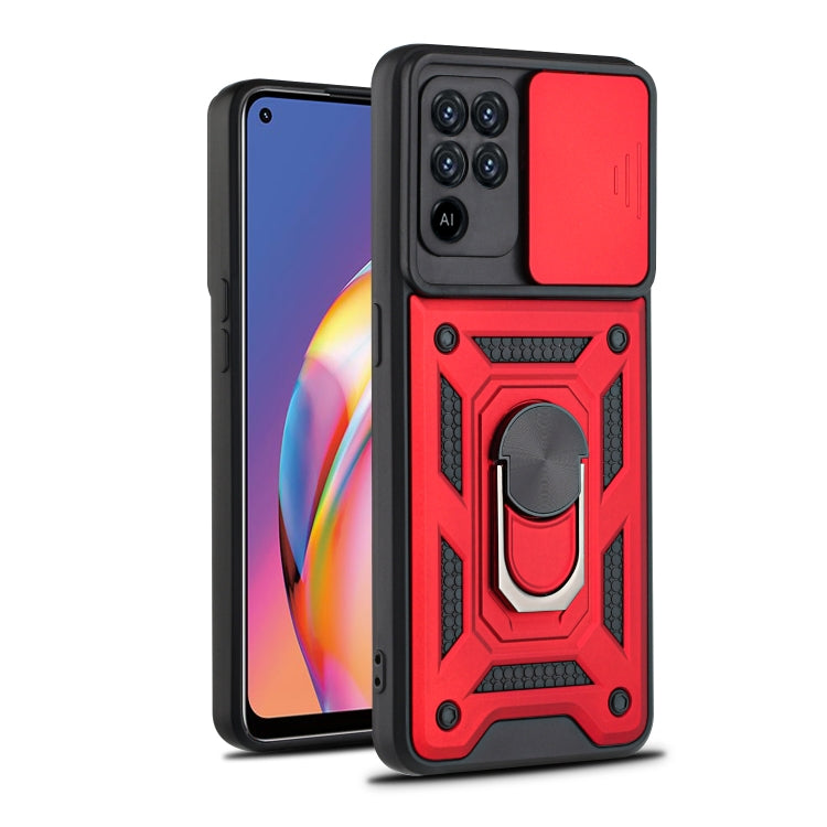 For OPPO A94 Sliding Camera Cover Design TPU+PC Protective Case
