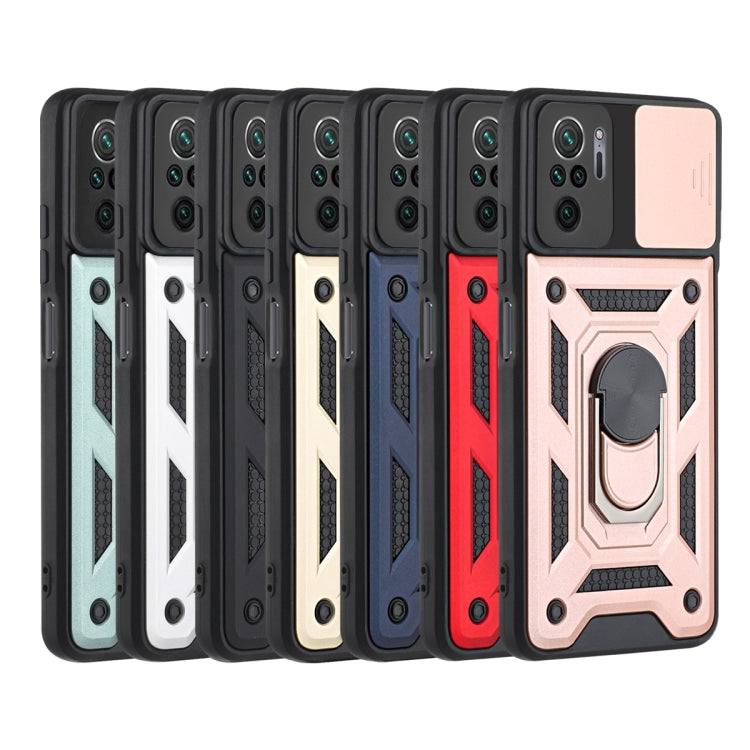 For Xiaomi Redmi Note 10 Sliding Camera Cover Design TPU+PC Protective Case