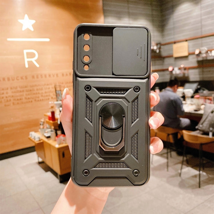 For Huawei Y9s Sliding Camera Cover Design TPU+PC Protective Case