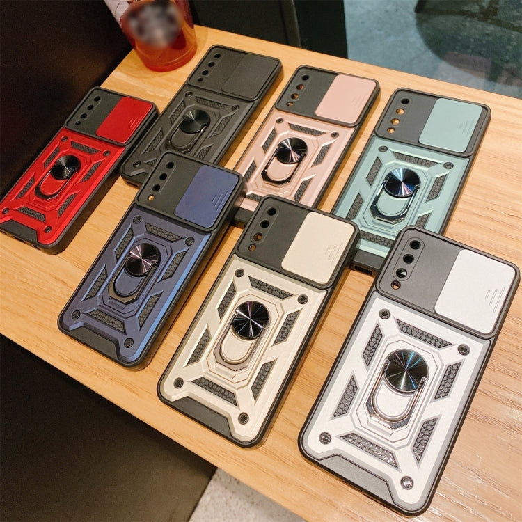 For Huawei Y9s Sliding Camera Cover Design TPU+PC Protective Case
