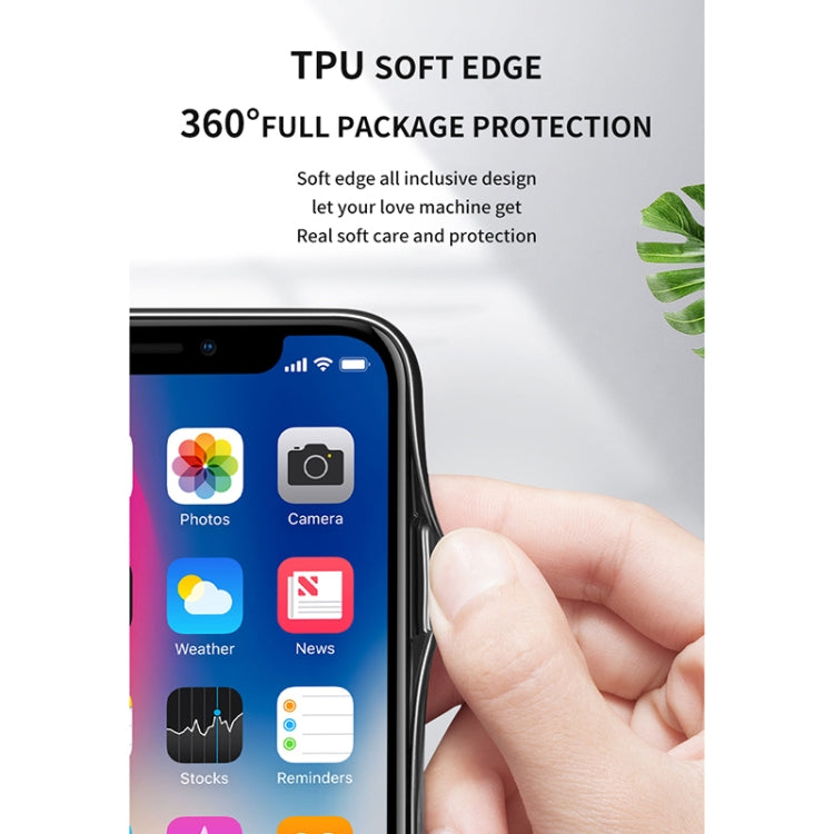 For OPPO Realme 3 Pro Starry Sky Painted Tempered Glass TPU Shockproof Protective Case