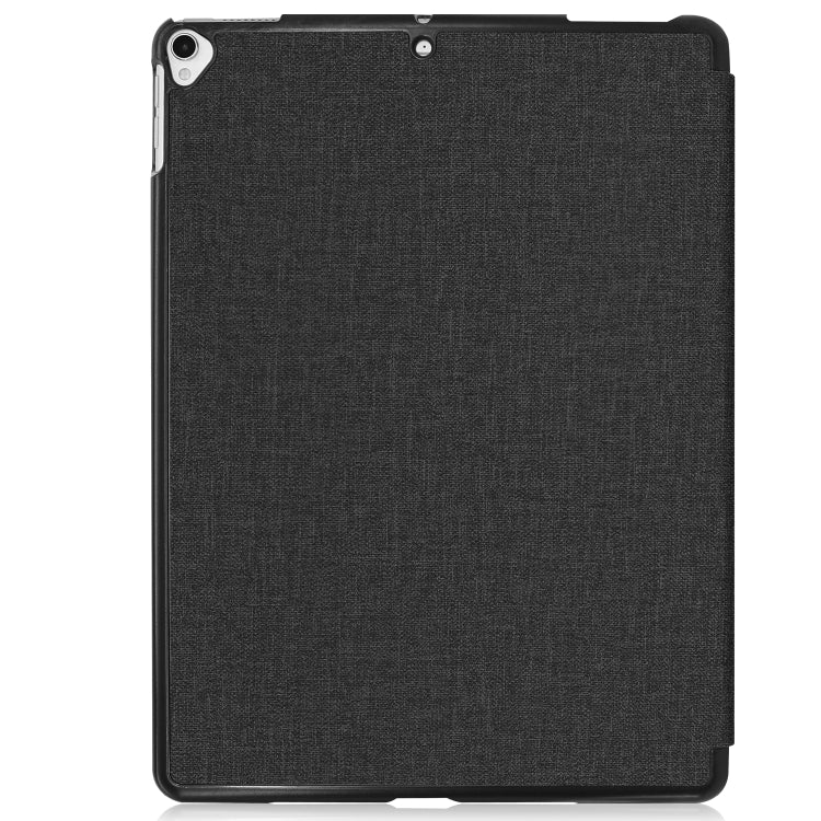 For iPad 10.2 2021 / 2020 / 2019 / Air 3 / Pro 10.5 / iPad 10.2 2020 Denim Texture Horizontal Flip Leather Case with Three-folding Holder & Sleep / Wake-up Function