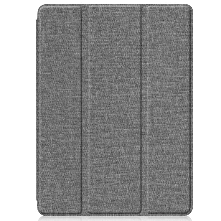 For iPad 10.2 2021 / 2020 / 2019 / Air 3 / Pro 10.5 / iPad 10.2 2020 Denim Texture Horizontal Flip Leather Case with Three-folding Holder & Sleep / Wake-up Function