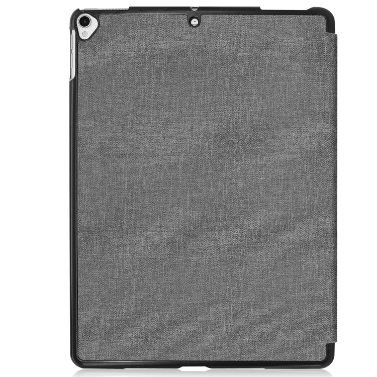 For iPad 10.2 2021 / 2020 / 2019 / Air 3 / Pro 10.5 / iPad 10.2 2020 Denim Texture Horizontal Flip Leather Case with Three-folding Holder & Sleep / Wake-up Function