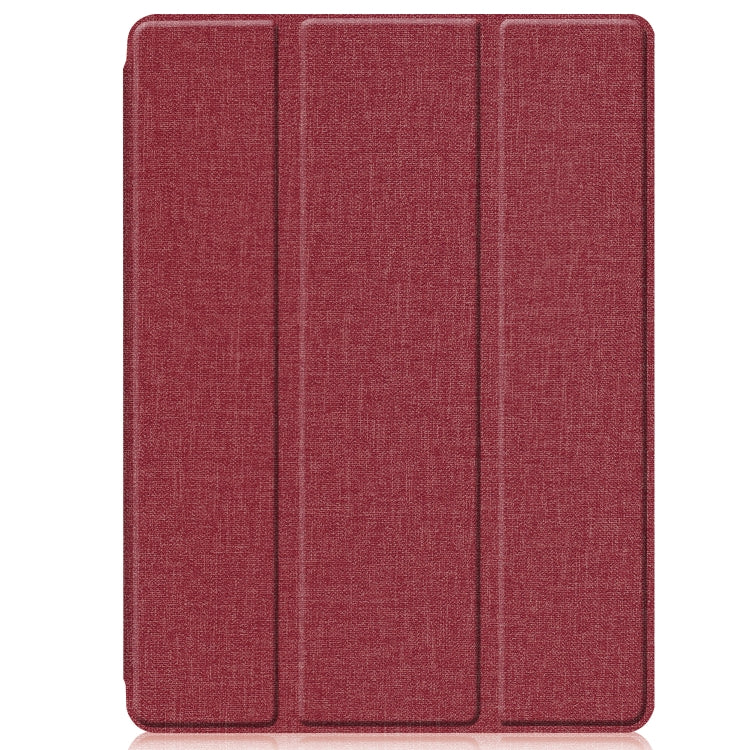 For iPad 10.2 2021 / 2020 / 2019 / Air 3 / Pro 10.5 / iPad 10.2 2020 Denim Texture Horizontal Flip Leather Case with Three-folding Holder & Sleep / Wake-up Function