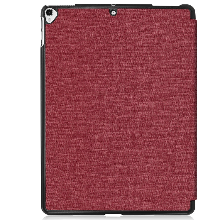 For iPad 10.2 2021 / 2020 / 2019 / Air 3 / Pro 10.5 / iPad 10.2 2020 Denim Texture Horizontal Flip Leather Case with Three-folding Holder & Sleep / Wake-up Function