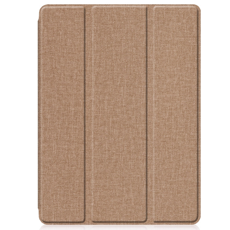 For iPad 10.2 2021 / 2020 / 2019 / Air 3 / Pro 10.5 / iPad 10.2 2020 Denim Texture Horizontal Flip Leather Case with Three-folding Holder & Sleep / Wake-up Function