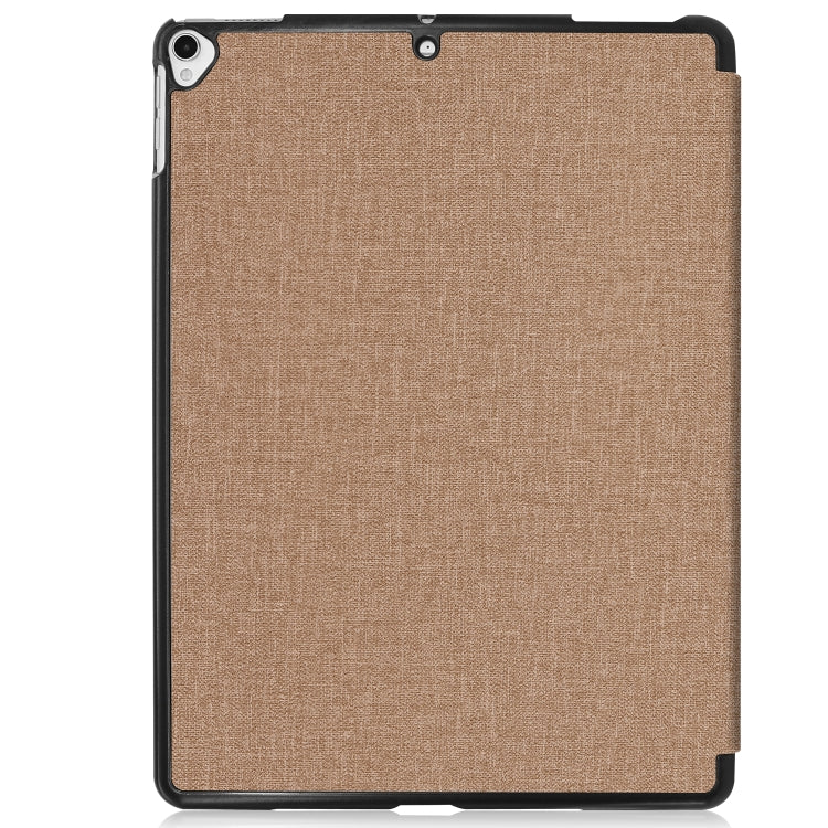 For iPad 10.2 2021 / 2020 / 2019 / Air 3 / Pro 10.5 / iPad 10.2 2020 Denim Texture Horizontal Flip Leather Case with Three-folding Holder & Sleep / Wake-up Function