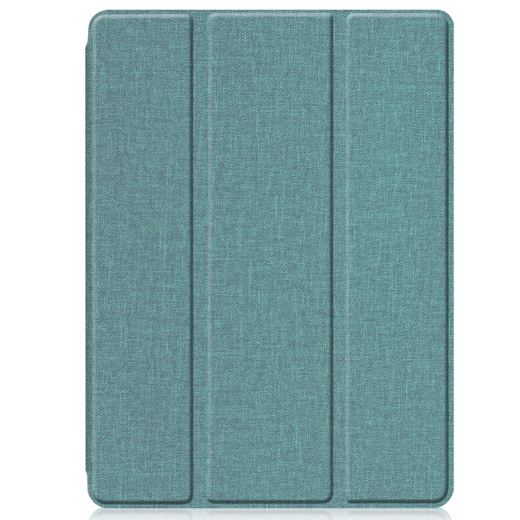 For iPad 10.2 2021 / 2020 / 2019 / Air 3 / Pro 10.5 / iPad 10.2 2020 Denim Texture Horizontal Flip Leather Case with Three-folding Holder & Sleep / Wake-up Function