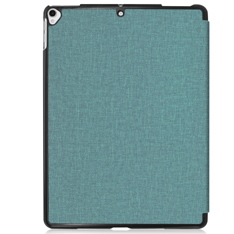 For iPad 10.2 2021 / 2020 / 2019 / Air 3 / Pro 10.5 / iPad 10.2 2020 Denim Texture Horizontal Flip Leather Case with Three-folding Holder & Sleep / Wake-up Function