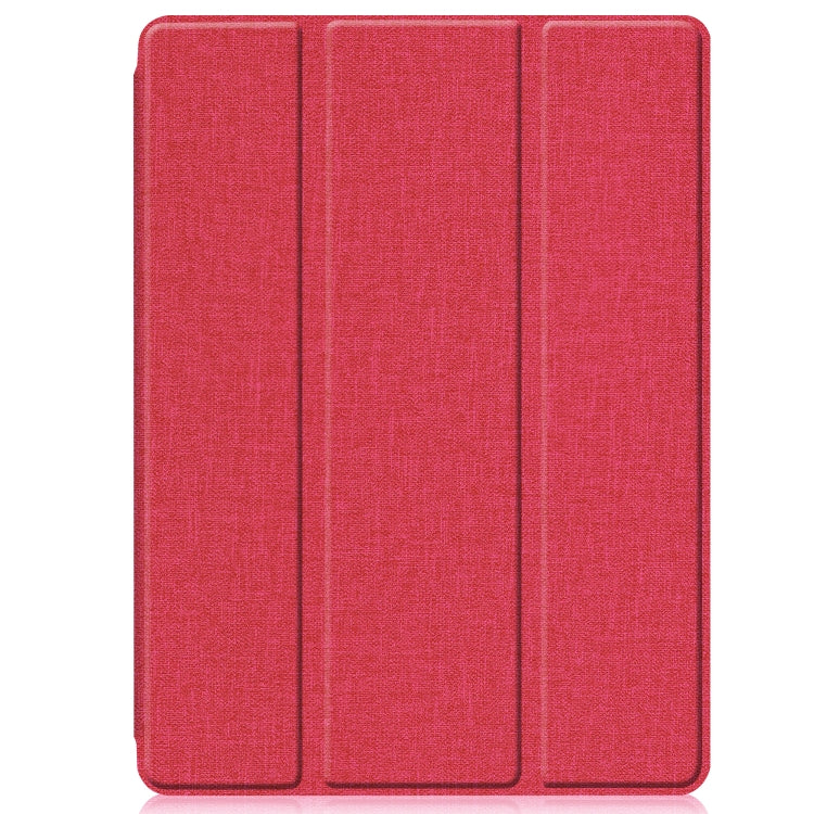 For iPad 10.2 2021 / 2020 / 2019 / Air 3 / Pro 10.5 / iPad 10.2 2020 Denim Texture Horizontal Flip Leather Case with Three-folding Holder & Sleep / Wake-up Function