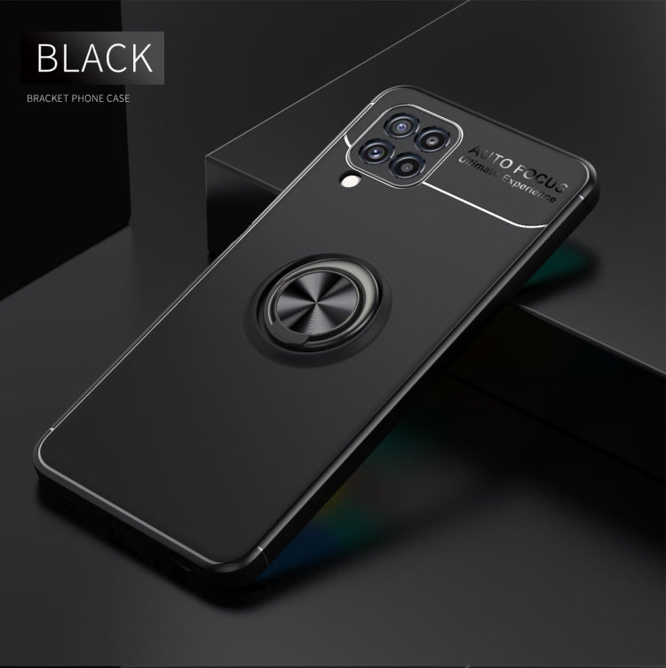 For Samsung Galaxy M32 Metal Ring Holder 360 Degree Rotating TPU Case