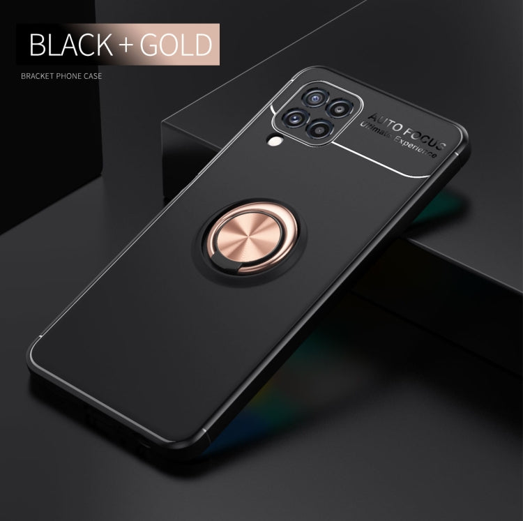 For Samsung Galaxy M32 Metal Ring Holder 360 Degree Rotating TPU Case