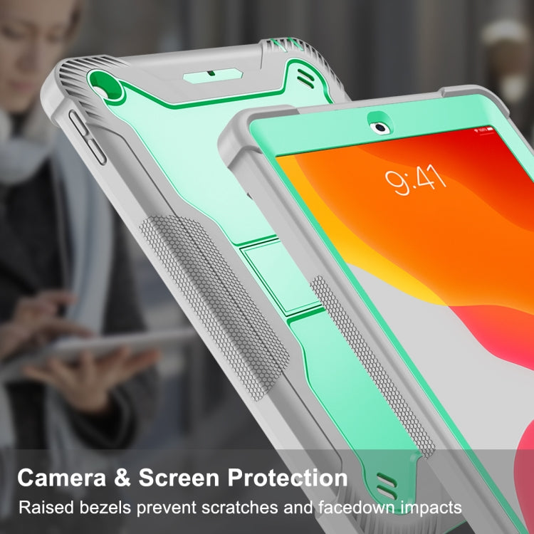 For iPad 10.2 2021 / 2020 / 2019 Silicone + PC Shockproof Protective Case with Holder