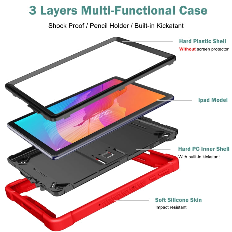 For Huawei MatePad T 10s Silicone + PC Shockproof Protective Case with Holder