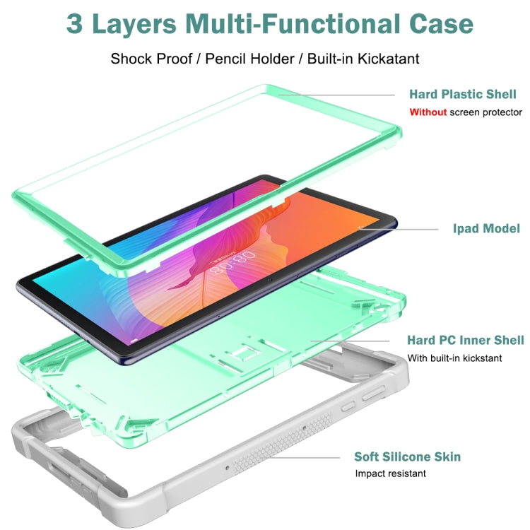 For Huawei MatePad T 10s Silicone + PC Shockproof Protective Case with Holder
