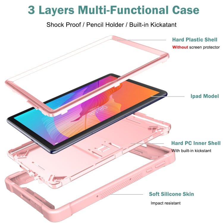 For Huawei MatePad T 10s Silicone + PC Shockproof Protective Case with Holder