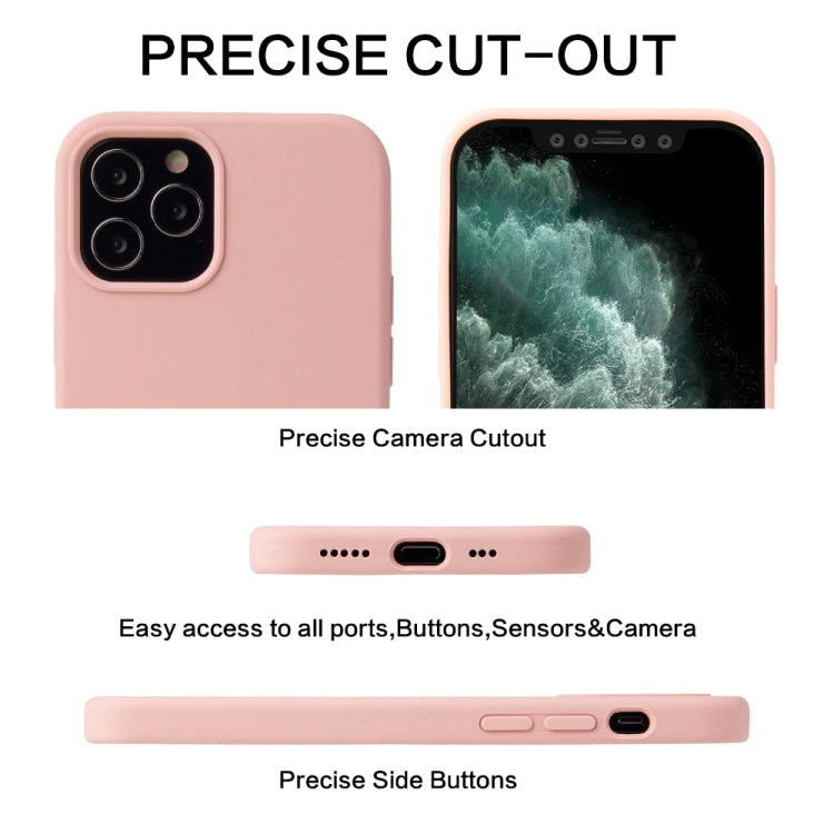 For iPhone 13 mini Solid Color Liquid Silicone Shockproof Protective Case