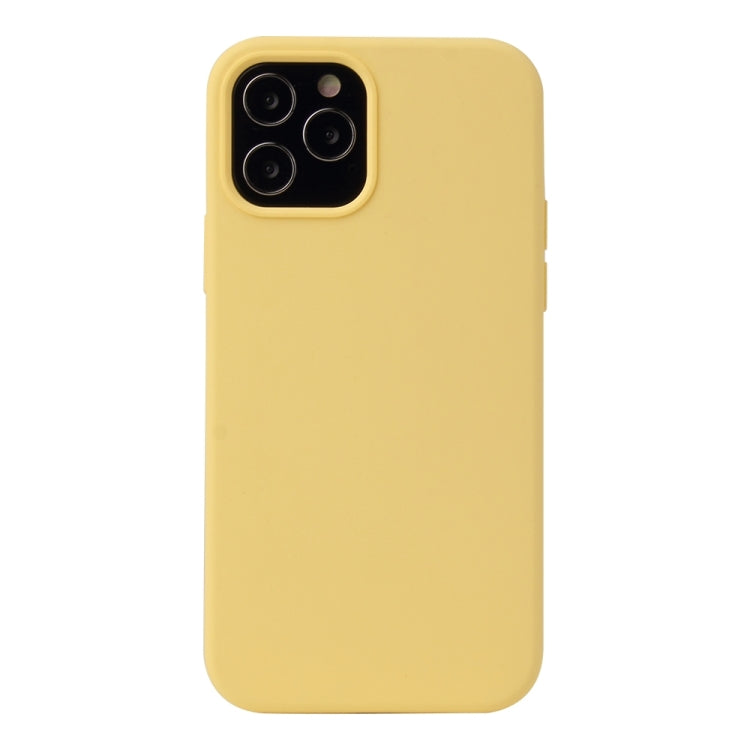 For iPhone 13 Pro Max Solid Color Liquid Silicone Shockproof Protective Case