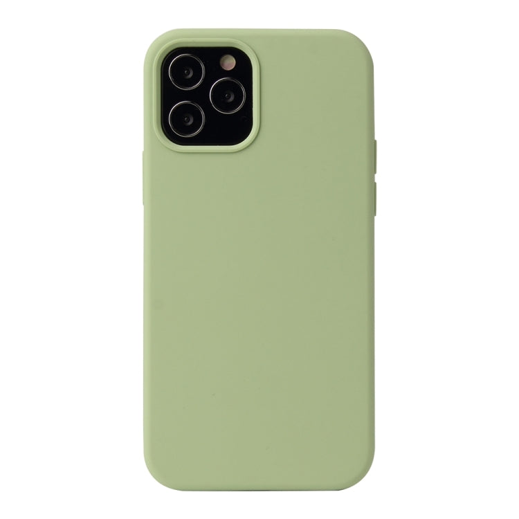 For iPhone 13 Pro Max Solid Color Liquid Silicone Shockproof Protective Case