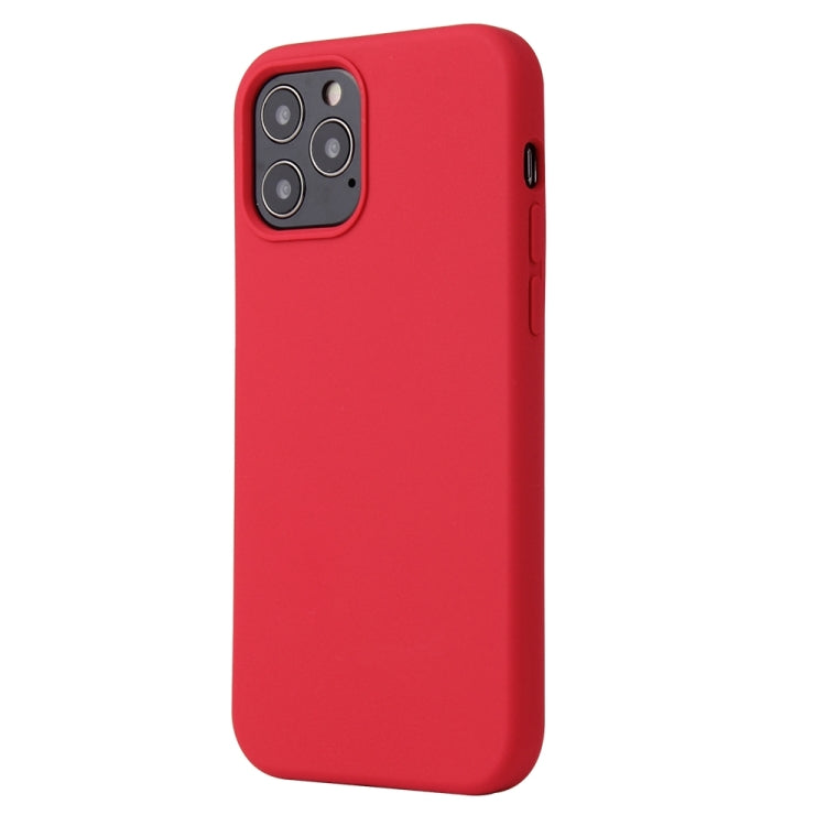 For iPhone 13 Pro Max Solid Color Liquid Silicone Shockproof Protective Case