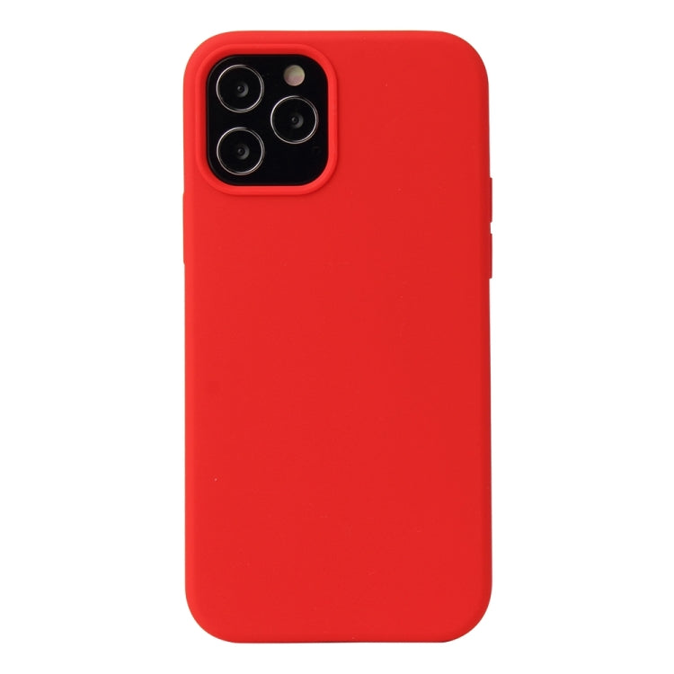 For iPhone 13 Pro Max Solid Color Liquid Silicone Shockproof Protective Case