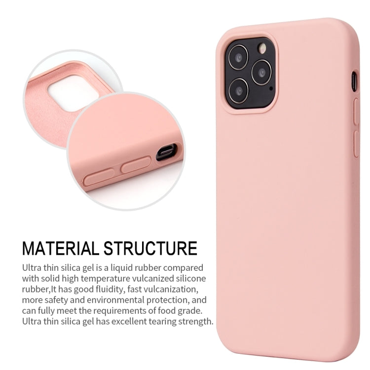 For iPhone 13 Pro Max Solid Color Liquid Silicone Shockproof Protective Case