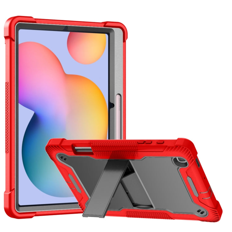 For Samsung Galaxy Tab S6 Lite Silicone + PC Shockproof Protective Case with Holder