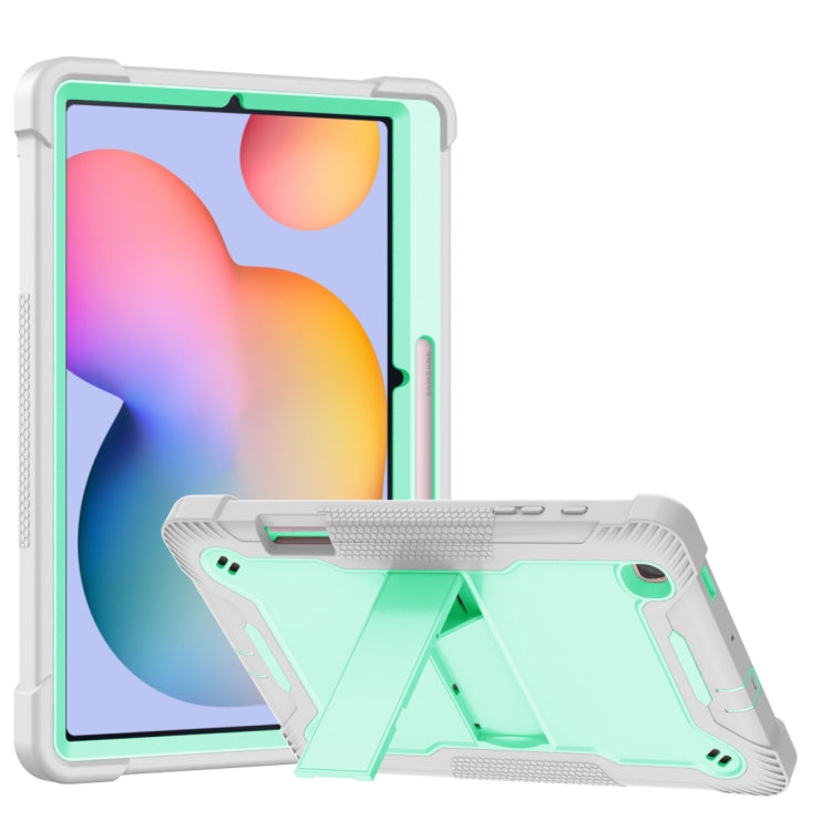 For Samsung Galaxy Tab S6 Lite Silicone + PC Shockproof Protective Case with Holder