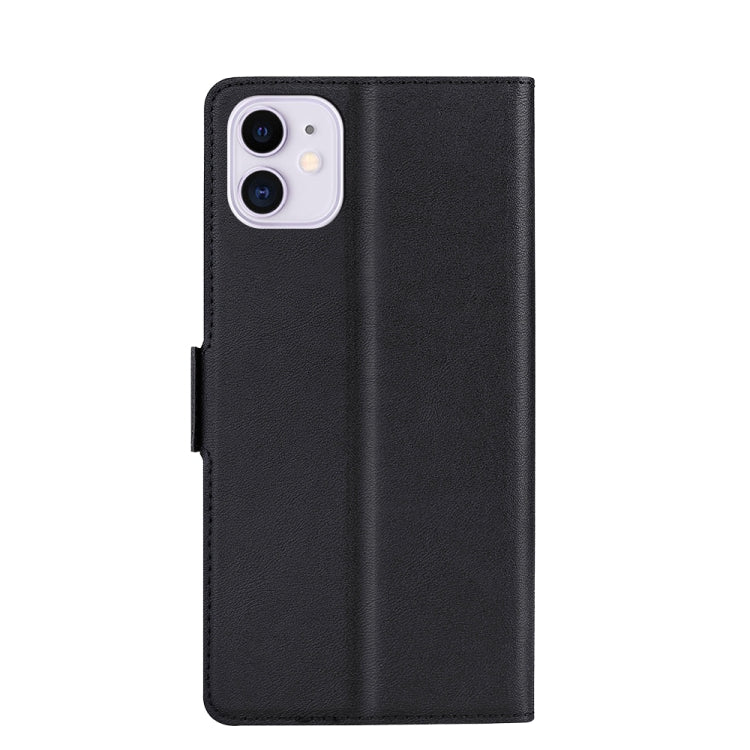 Ultra-thin Voltage Side Buckle PU + TPU Horizontal Flip Leather Case with Holder & Card Slot For iPhone 11