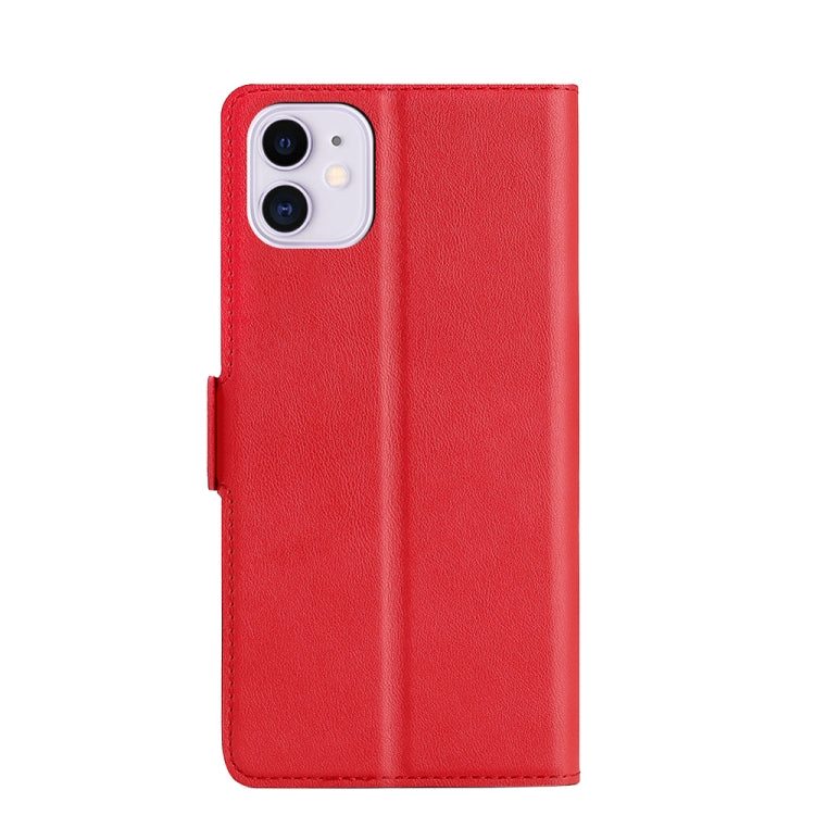 Ultra-thin Voltage Side Buckle PU + TPU Horizontal Flip Leather Case with Holder & Card Slot For iPhone 11