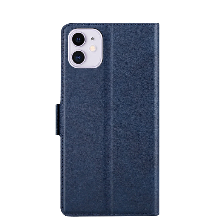 Ultra-thin Voltage Side Buckle PU + TPU Horizontal Flip Leather Case with Holder & Card Slot For iPhone 11