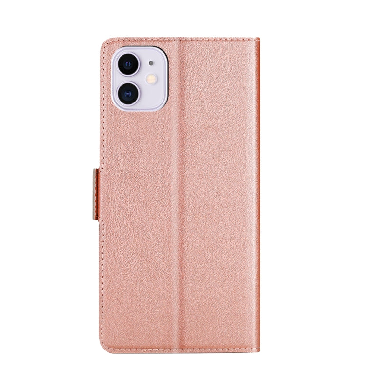 Ultra-thin Voltage Side Buckle PU + TPU Horizontal Flip Leather Case with Holder & Card Slot For iPhone 11
