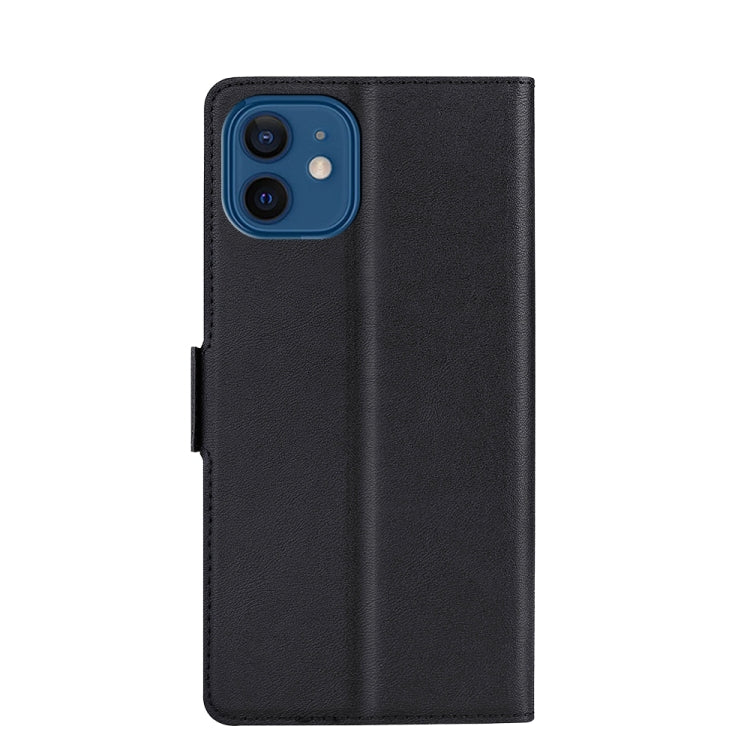 For iPhone 12 / 12 Pro Ultra-thin Voltage Side Buckle PU + TPU Horizontal Flip Leather Case with Holder & Card Slot