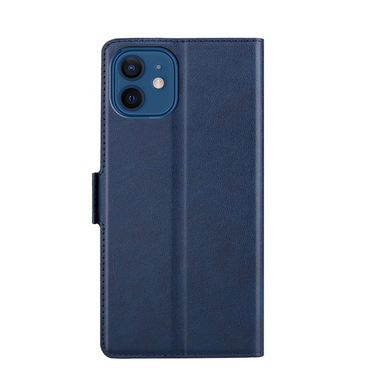 For iPhone 12 / 12 Pro Ultra-thin Voltage Side Buckle PU + TPU Horizontal Flip Leather Case with Holder & Card Slot