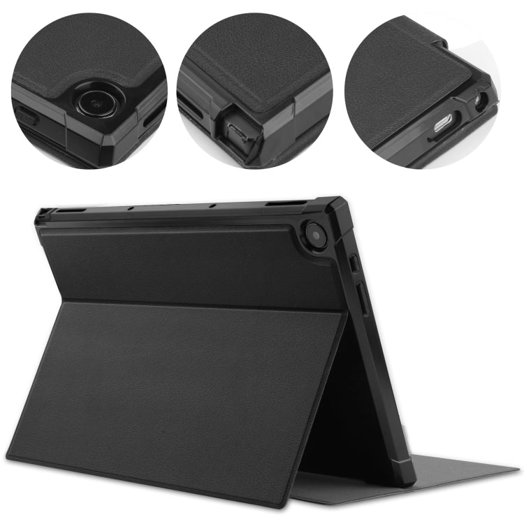 For Asus Chromebook Detachable CM3000DVA-HT0019 TPU Horizontal Flip Leather Case with Pen Slot & Holder