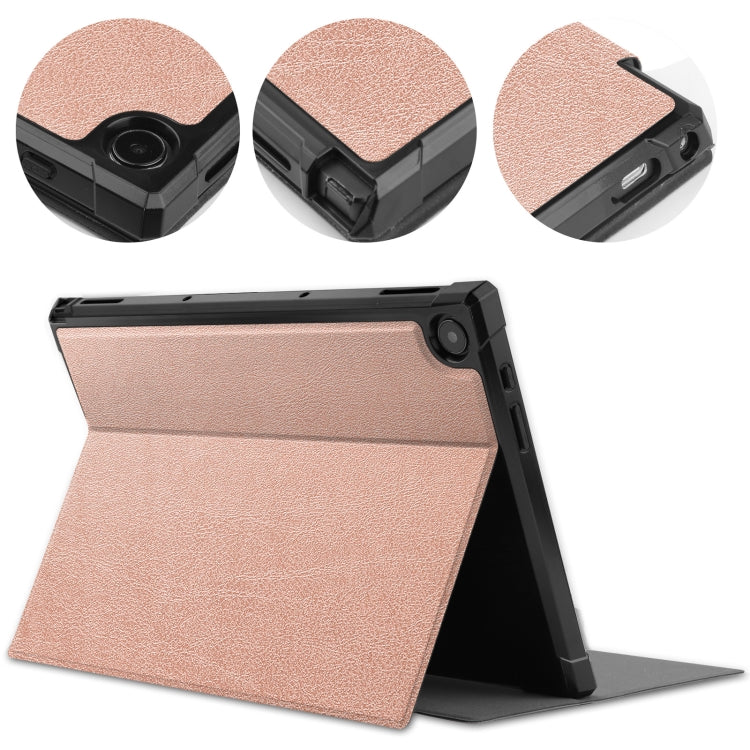 For Asus Chromebook Detachable CM3000DVA-HT0019 TPU Horizontal Flip Leather Case with Pen Slot & Holder
