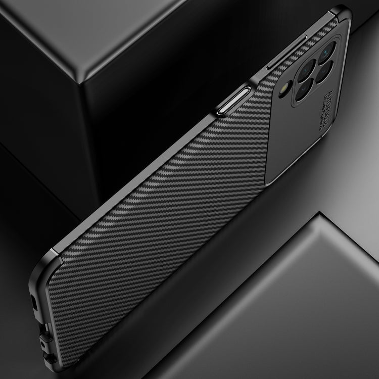 For Samsung Galaxy M32 (india) Carbon Fiber Texture Shockproof TPU Case