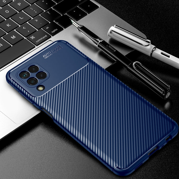 For Samsung Galaxy M32 (india) Carbon Fiber Texture Shockproof TPU Case
