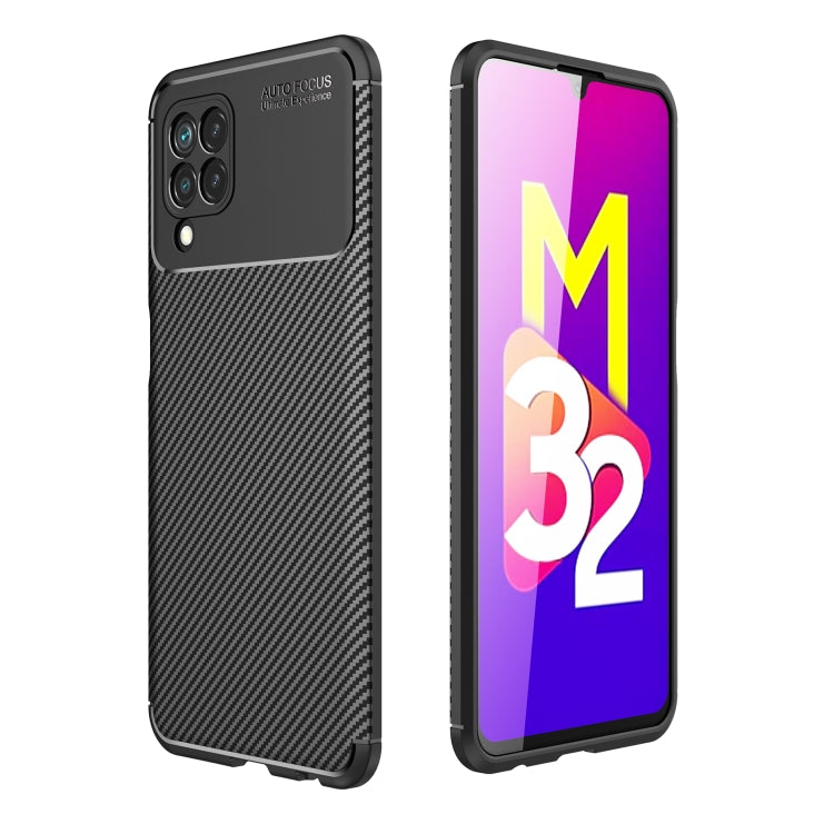 For Samsung Galaxy M32 (india) Carbon Fiber Texture Shockproof TPU Case