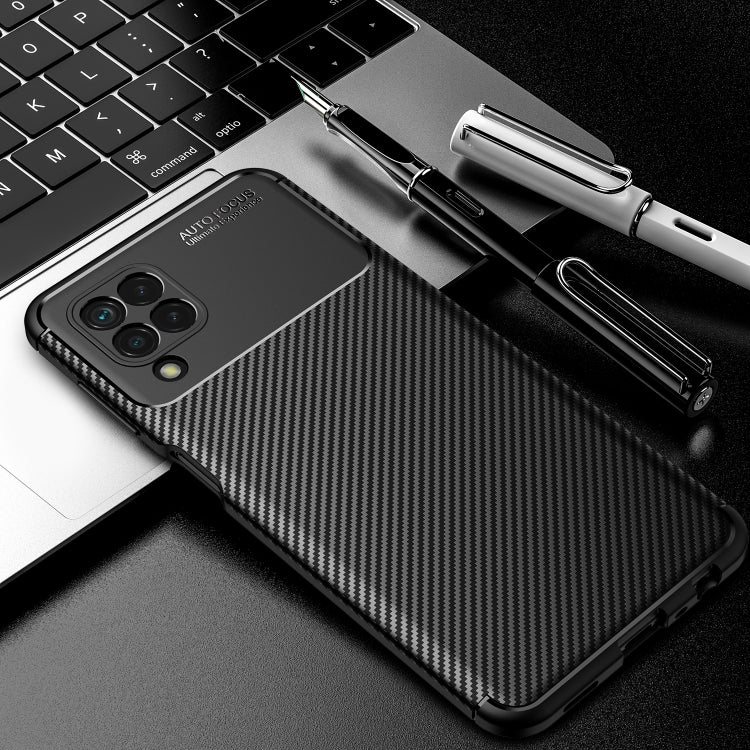 For Samsung Galaxy M32 (india) Carbon Fiber Texture Shockproof TPU Case