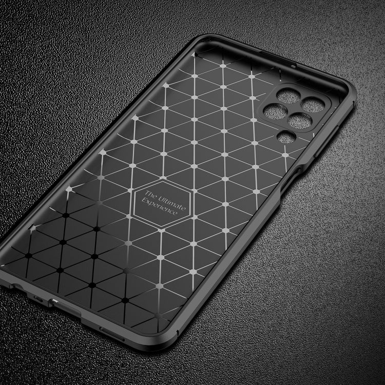 For Samsung Galaxy M32 (india) Carbon Fiber Texture Shockproof TPU Case