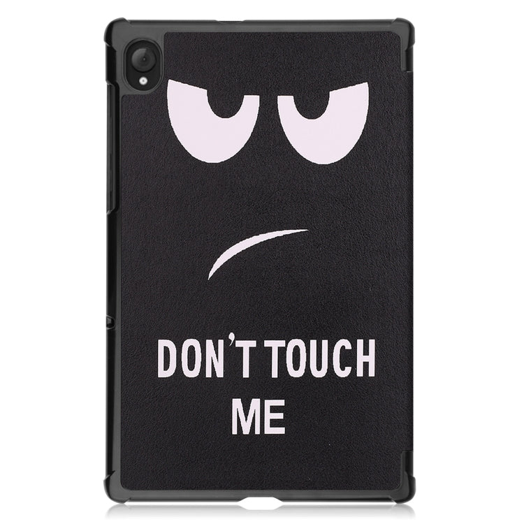 For Lenovo Qitian K10 TB-X6C6F / TB-X6C6X / TB-X6C6NBF Custer Painted TPU Smart Tablet Leather Case with Sleep / Wake-up Function & 3-Fold Holder