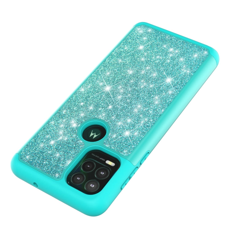 For Motorola Moto G Stylus 5G Glitter Powder Contrast Skin Shockproof Silicone + PC Protective Case