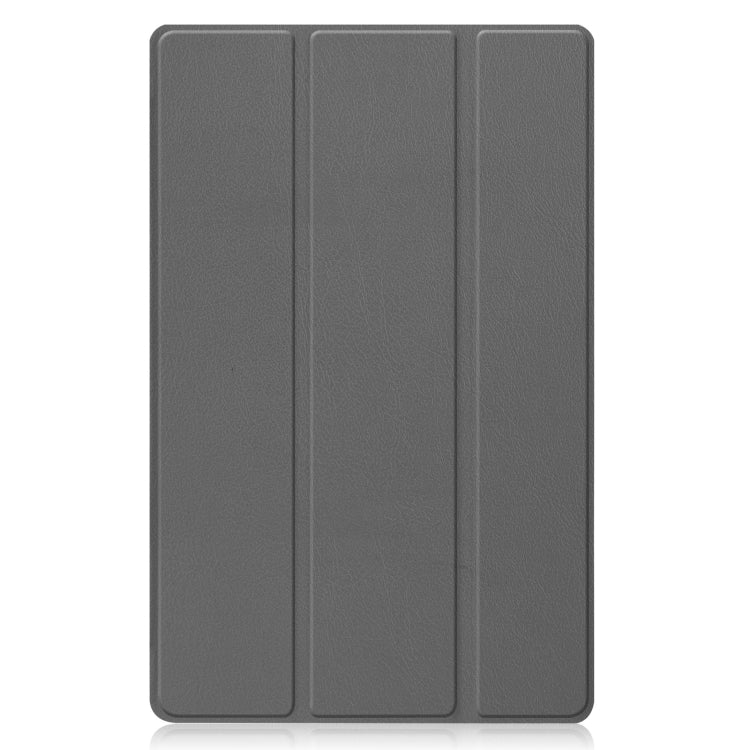 For Lenovo Qitian K10 TB-X6C6F / TB-X6C6X / TB-X6C6NBF Custer Texture Horizontal Flip Leather Case with Three-folding Holder & Sleep / Wake-up Function